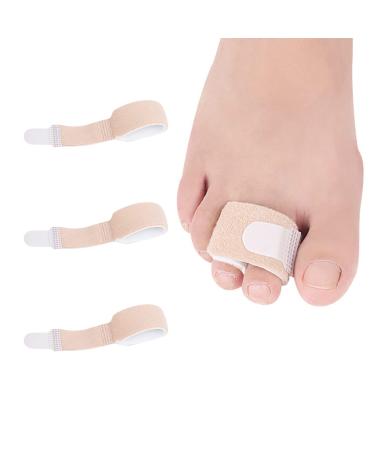 3pcs Hammer Toe Straighteners Reusable Hammer Toe Separators Splint Toe Bandage Hammer Toe Corrector Toe Cushioned Bandages Warp Toe Splints for Bent Toes Hammer Toes Overlapping Toes Broken Toes