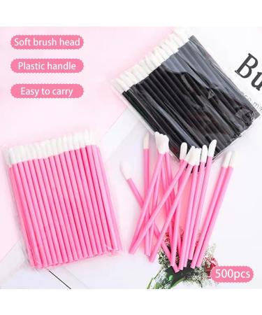 500 Pcs Disposable Lip Brushes & Wands Set Ergonomic Makeup Applicators for Lipstick - Buy Online on GoSupps.com