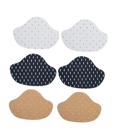 FRCOLOR 3 Pairs Sneaker Heel Stickers Simple Heel Pad Heel Cushions for Heel Silicone Heel Protector Heel Liner Protective Shoes Holes Pads High Heels Casual Shoes Free Sticker Pu Leather As Shown 7x4.9cm