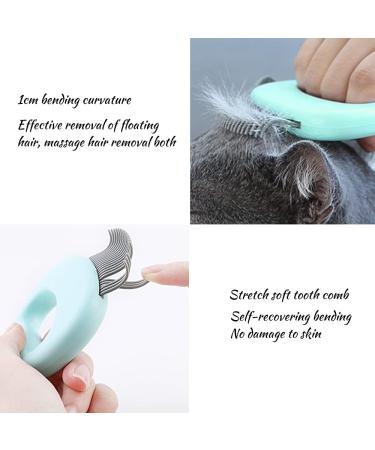 Xixiran Cat Brush - 2PC Massage Comb Set for Pet Fur Care & Undercoat Removal | Relaxing Cat Grooming Tools - Buy Online on GoSupps.com