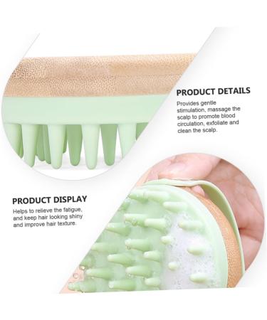 Tovinanna 3-in-1 Silicone Shampoo Brush & Scalp Massager - Ultimate Bathroom Scrubber & Massage Device for Scalp Care - Buy Online on GoSupps.com