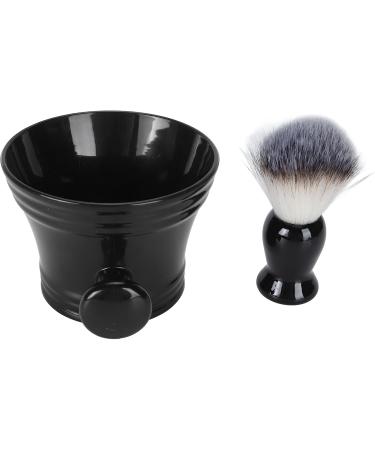 Hushui 3-in-1 Beard Foam Brush with Stand Bowl | Soft Nylon Fast Drying & Hair Residue Removal | Ideal Grooming Tool for Men - Buy Online on GoSupps.com