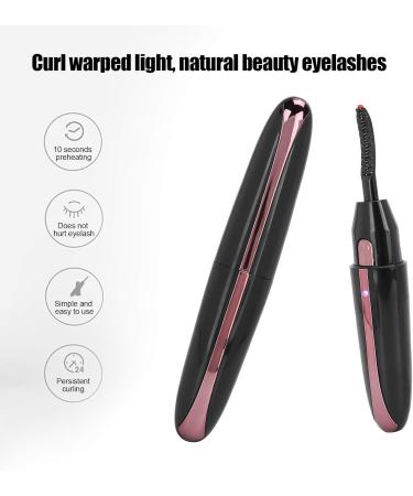 Rechargeable Electric Eyelash Curler Safe Electric Heating Eyelash Curler Double sided for Curling Eyelash for Heating Eyelash(black) - Buy Online on GoSupps.com