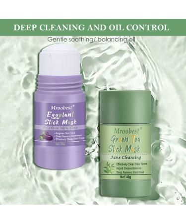 Green Tea Mask Stick - Purifying Clay Mask for Oily Skin | Moisturizing & Oil Control - Buy Online on GoSupps.com