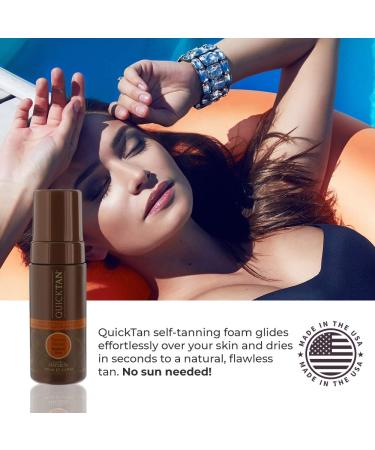 Body Drench Quick Tan Instant Self-Tanner 4.2 oz | Bronzing Mousse for Sun-Kissed Skin | Medium Dark | 1-Pack - Buy Online on GoSupps.com