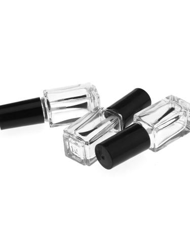 10 Empty Square Glass Nail Polish Bottles - Perfect for Nail Art & Varnish Storage - International Shipping Available - Buy Online on GoSupps.com