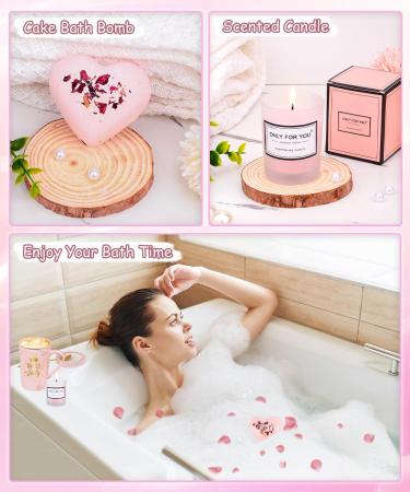 Unique Gifts for Women | 14 oz Coffee Cup Set Candle Socks & Bath Bomb - Perfect Birthday Presents for Moms Wives & Friends - Buy Online on GoSupps.com