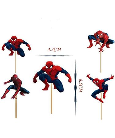 Ziyziiy 24PCS Spiderman Cupcake Toppers Spiderman Cake Toppers Spiderman. Happy Birthday Party Supplies Pet Cake Decorations for Spiderman Fans Kids Birthday Party - Buy Online on GoSupps.com