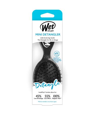 Wet Brush Squirt Detangler Hair Brush - Black - Mini Detangling Brush with Ultra-Soft IntelliFlex Bristles for Pain-Free Hair Styling - Buy Online on GoSupps.com