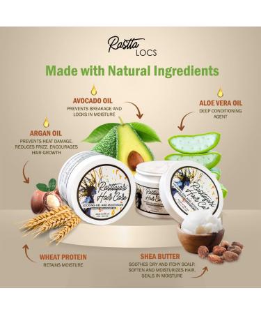 Rastta Locs Locking Gel & Moisturizer w/ Avocado Oil for Dreadlocks - Perfect for Retwist, Braids & Styling | 8.00 oz - Residue-Free & Silicone-Free - Buy Online on GoSupps.com