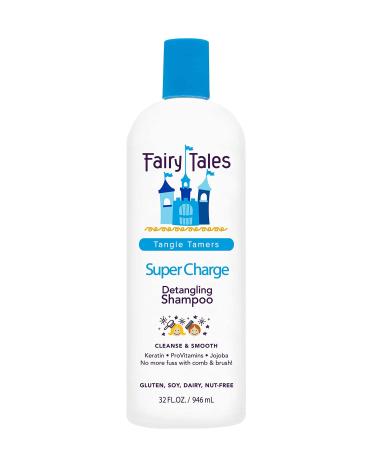 Fairy Tales Tangle Tamer Super Charge Detangling Shampoo for Kids - Paraben Free  Sulfate Free  Gluten Free  Nut Free - 32 oz