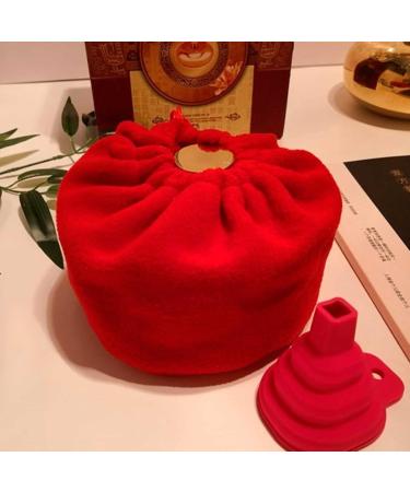 Dayim Hot Water Bottle with Soft Cover - Leak-Proof Copper Bed Bottle for Cozy Nights | Perfect Winter Heating Gifts for Adults & Children (HJG152 13cm) - Buy Online on GoSupps.com