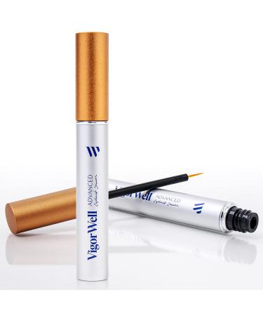 VigorWell Eyelash Growth Serum for Longer Thicker Lashes & Brows, Irritation Free Formula (5mL)