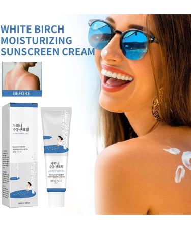 Birch Juice Moisturizing Sun Cream SPF50+ PA++++ Moisturizing Sunscreen with Strong UV Protection 50ml - Buy Online on GoSupps.com