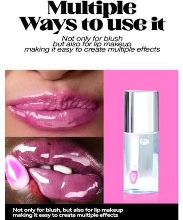 Liquid Blusher Oil Blusher Oil Cheek Natural Face Gloss - Waterproof Temperature Long Lasting Lip Care Cosmetic for Women - Buy Online on GoSupps.com