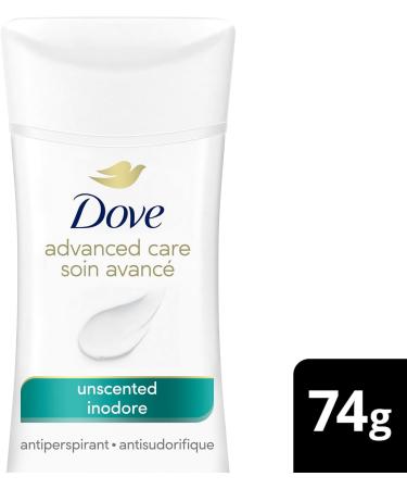 Dove Advanced Care Antiperspirant Deodorant for Women Unscented with Pro-Ceramide Technology for Soft Resilient Skin 74 g - Buy Online on GoSupps.com