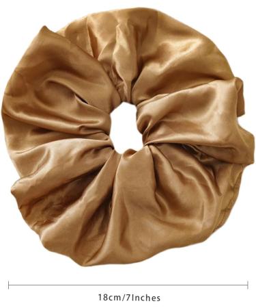 scicent Scrunchies 4 Pieces Plain Satin Hair Scrunchy for Girls Elastic Hair Bands Fashion Hair Ties Large Ponytail Holder Soft Hair Bobbles for Women - 4314 - Buy Online on GoSupps.com