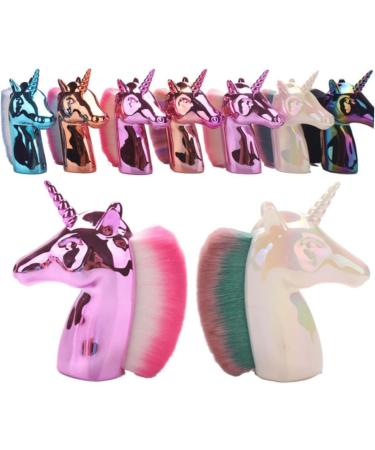 minkissy Makeup Foundation Brush 1pc Foundation Makeup Women s Suits Foundation Brush Brush for Powder Foundation Ladies Suits Unicorn Makeup Women's The Face Brush 9x8cm Golden handle color - Buy Online on GoSupps.com