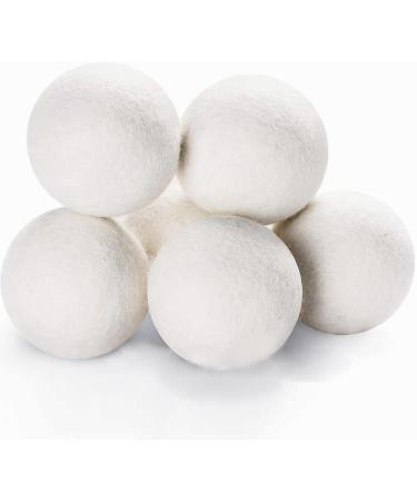 Wool Dryer Balls - 4PCS Natural Fabric Softener | 100% Organic New Zealand Wool | Reusable Anti-Static & Eco-Friendly | Reduces Drying Time & Wrinkles - Buy Online on GoSupps.com
