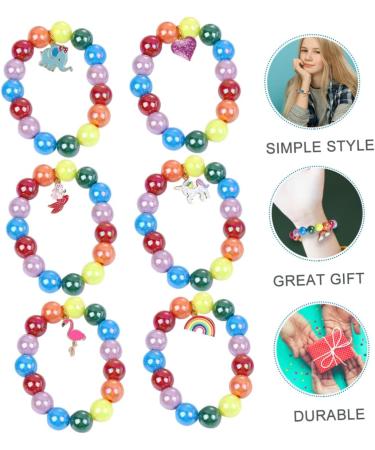 CHILDWEET Women Jewelry 9pcs Children's Bracelet Beaded Bracelets Fashion Bracelets Creative Bracelets Children Bracelets Jewelry Alloy Acrylic - Buy Online on GoSupps.com