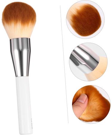 Ipetboom White Foundation Makeup Brush Foundation Brush Cosmetic Blush Artificial Fiber White Makeup Brush Tool - Buy Online on GoSupps.com
