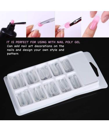 500pcs Full Cover Nail Forms - Clear Nail Extension Tool for Quick & Easy Nail Art - Buy Online on GoSupps.com