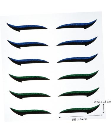 NOLITOY 108 Pairs Glitter Eyeliner Self- Eyeliner Sticker Makeup Women Eyeliner Sticker Eyes Tool Miss - Buy Online on GoSupps.com
