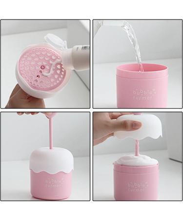 Whip Maker Foam Cleanser Adorable Manual Press Foam Maker Face Washer Portable Facial Cleaning Tool Deep Skincare Cleaner Tools for Travel Household pink - Buy Online on GoSupps.com