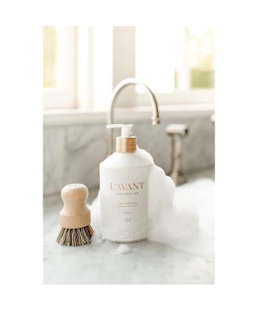 L'AVANT Collective Luxury Sink-Side Starter Bundle Includes Lucite Vanity Tray Hand & Dish Soap Hand Lotion in Reusable Glass Bottles & Bamboo Dish Scrubber Kitchen Hostess Gifts (Fresh Linen) - Buy Online on GoSupps.com