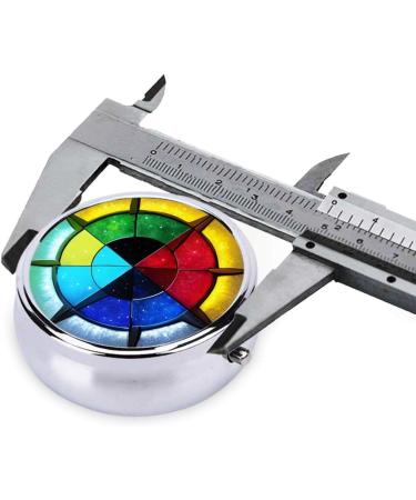 Portable 3-Compartment Round Pill Box Organizer for Travel | Shine in All Directions - Buy Online on GoSupps.com