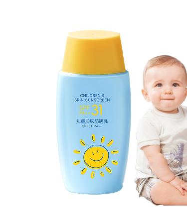 G n rique Kids Sunscreen Lightweight Sun Protection Cream SPF 31 Skin Care Gentle Formula for Children Ideal for Camping Beach Swimming or Vacation Outdoor Use