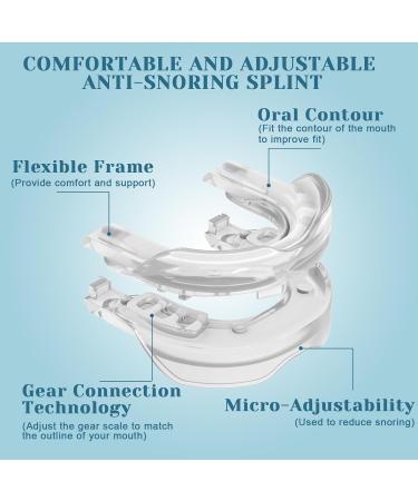 2 Piece Anti-Snoring Mouthpiece & Teeth Grinding Bite Track - Sleep Better with Snoring Stopper & Mouth Protection - Buy Online on GoSupps.com