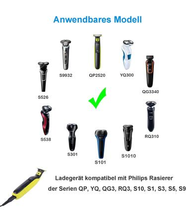 4.3V Shaver Charger for Philips One Blade - QP2520 Power Supply & Charging Cable - Buy Online on GoSupps.com