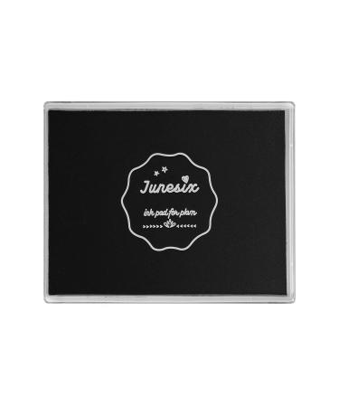 Ink Pad, 5x4'' Washable Non-Toxic Ink Stamp Pad for Baby Footprint Handprint, Black