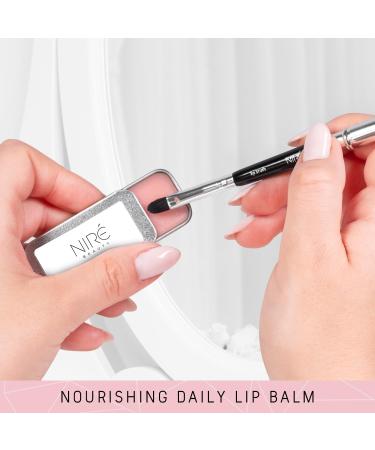 Nir Beauty Lip Care Set - Strawberry Lip Scrub Exfoliator Natural Lip Balm Pro Lip Brush with Gift Bag and Guide Pink - Lip Care Kit - Buy Online on GoSupps.com