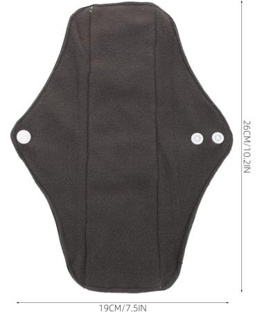 Healifty Charcoal Menstrual Pads Set - Reusable & Washable Sanitary Pads for Women & Girls with Storage Bag - Buy Online on GoSupps.com