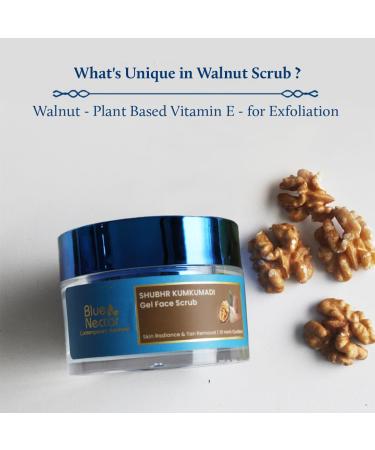 Blue Nectar Walnut Gel Scrub for Deep Exfoliation (1.7 Fl Oz) along with Honey Aloe Vera Detan Face Wash with Natural Vitamin E (3.38 Fl Oz) - Buy Online on GoSupps.com