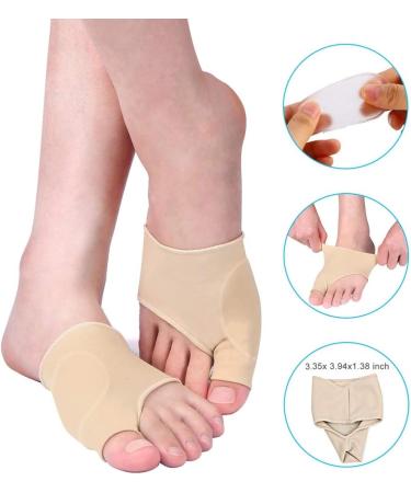 Bunion Sleeve Protector Toe Pad Forefoot Cushion Socks - 1 Pair for Hallux Valgus Support - Buy Online on GoSupps.com