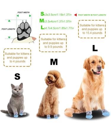 Betinyar Anti-Slip Dog & Cat Socks - 4 Pairs | Paw Protector for Indoor Hardwood Floors - Buy Online on GoSupps.com