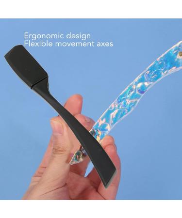 Premium Ergonomic Beard Blade Holder | Vintage Straight Edge Manual Razor Knife - One-Sided Zinc Alloy for Barbers - Buy Online on GoSupps.com