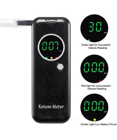 Professional Ketone Breath Analyzer for Accurate Ketosis Testing - Digital Ketone Breath Meter in Black - Buy Online on GoSupps.com