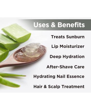 Aloe Vera Gel | With Pure Aloe Vera | Gel for Face Hair Skin Moisturizer | Hydrates and Soothes | With Vitamin E and No Paraben | 400G - Buy Online on GoSupps.com