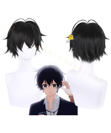 Buy Sasaki and Miyano Yaoi Miyano Yoshiku Cosplay Wig - Short Black Synthetic Fiber Wig for Men & Women | Perfect for Parties & Cosplay Events - Buy Online on GoSupps.com