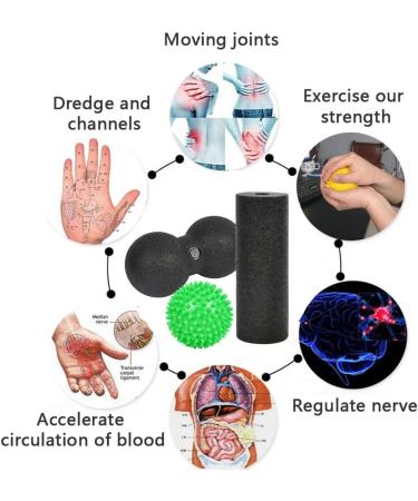 Fororeh Fascia Set - Premium Massage Ball & Hedgehog Balls for Muscle Recovery & Foot Massage - Buy Online on GoSupps.com