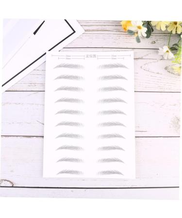 FOMIYES 6 Sheets Pairs Black Stickers Waterproof Eyebrow Template Modify 4 Stickers - Buy Online on GoSupps.com