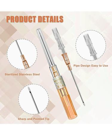 SOTICA 14G Catheter Piercing Needles - 50pcs Stainless Steel Hollow Needles for Body Piercings - Buy Online on GoSupps.com
