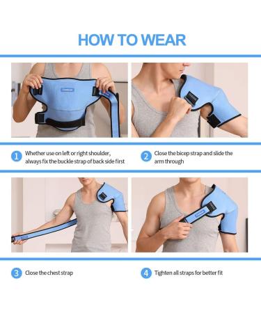 Comfpack 3D XL Shoulder Ice Pack - Hot Cold Therapy Support for Rotator Cuff Injuries - Buy Online on GoSupps.com