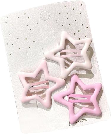 Star Hair Clips 3 Piece Hollow Star Hair Clips Women Hair Accessories for Thin Hair for Girl (Roseate) - Buy Online on GoSupps.com