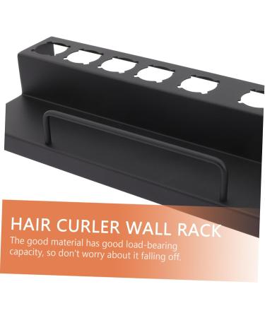 MUSISALY Curling Iron Rack Curler Wall Rack Hair Curler Rack Hair Curler Holder Stainless Steel Black - Buy Online on GoSupps.com