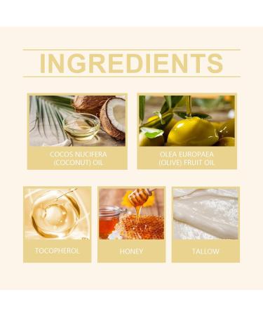 2 x Whipped Beef Tallow and Honey Balm Grass Fed Grass Finished Face Cream Pure Cream Tallow Honey Cream Deeply Nourishing and Hydrating Moisturizer for Face and Body - Buy Online on GoSupps.com